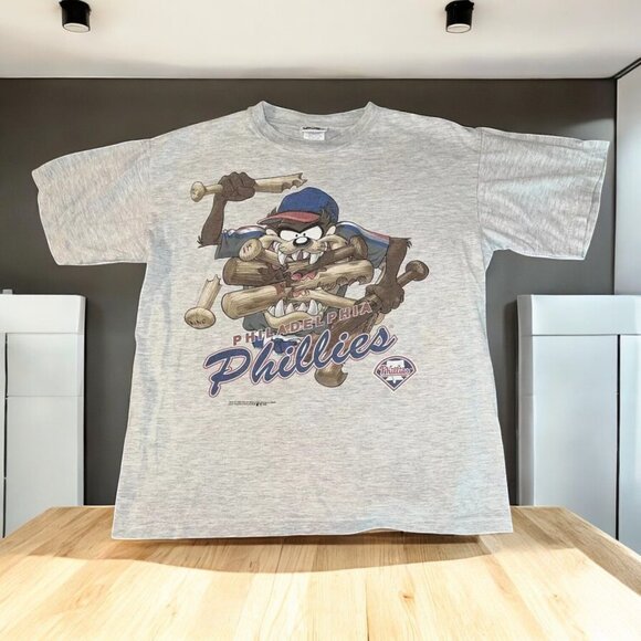 Looney Tunes Shirt 1996 Baseball Philadelphia Phillies Remake T shirt HN1376 - Picture 3 of 4